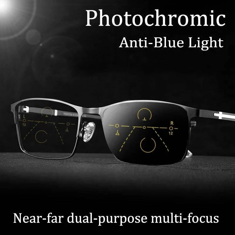 Progressive Multifocal Photochromic Reading Glasses SunRay Glasses
