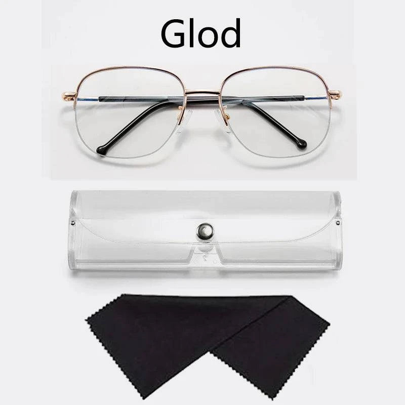 Metal Progressive Anti Blue Ray UV Protect Multifocal Reading Glasses - SunRay Glasses