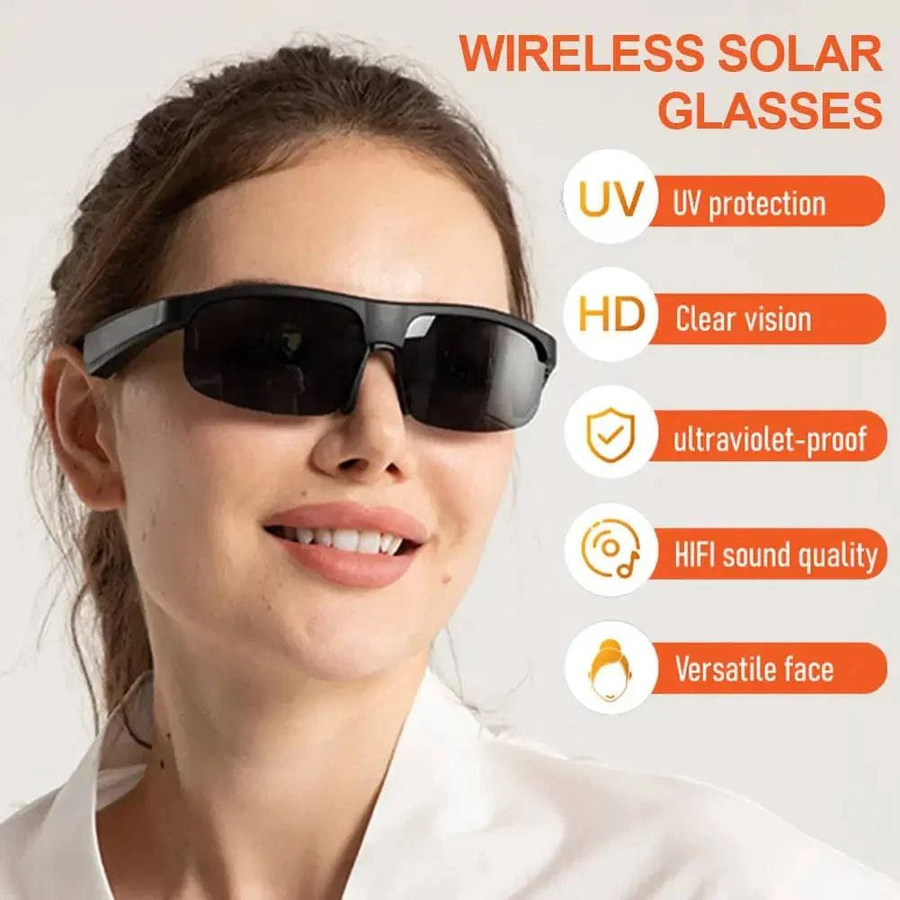 Wireless Smart Bluetooth Glasses Listen To Music Talk Bone Conduction ...