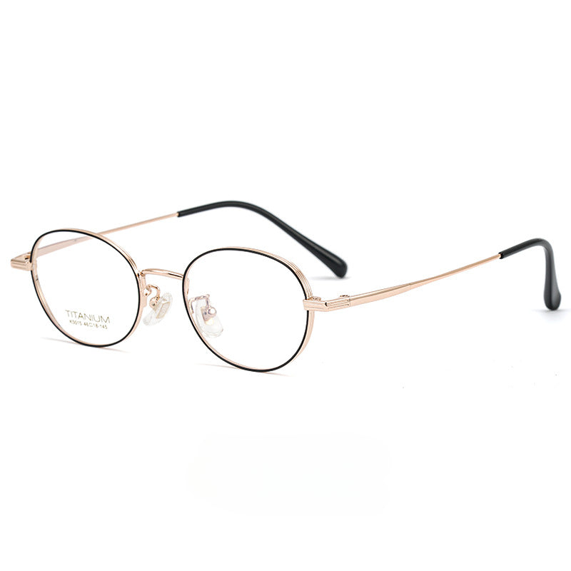 Retro Small Frame Ultra-light Pure Titanium Progressive Photochromic Reading Glasses