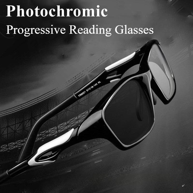 Full Frame Anti-slip Sports Photochromic Progressive Reading Glasses - SunRay Glasses