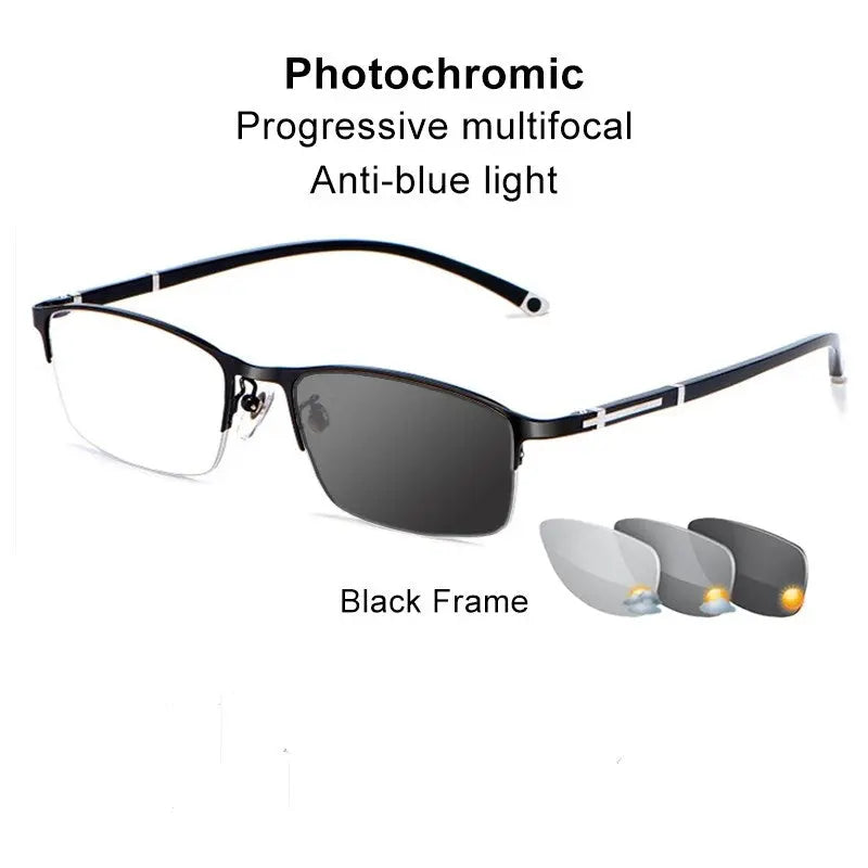 Buy Photochromic Reading Glasses Online  Anti-Blue Light Progressive  Glasses – SunRay Glasses