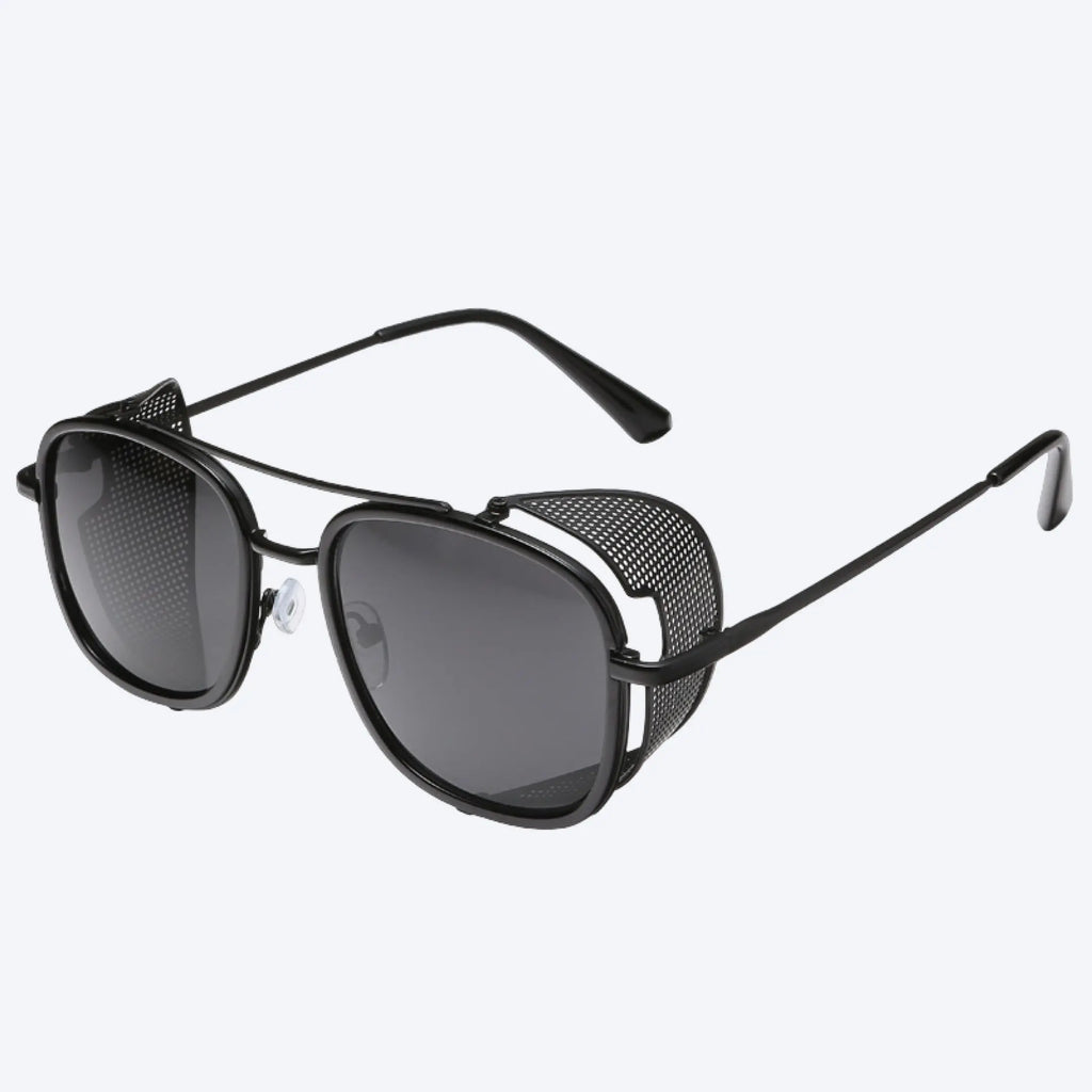 Retro Punk Style Square Metal Frame Sunglasses SunRay Glasses