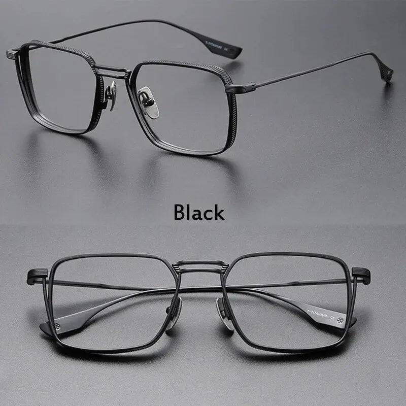Luxury Titanium Photochromic Multifocal Anti-Blue Light Progressive Reading Glasses SunRay Glasses