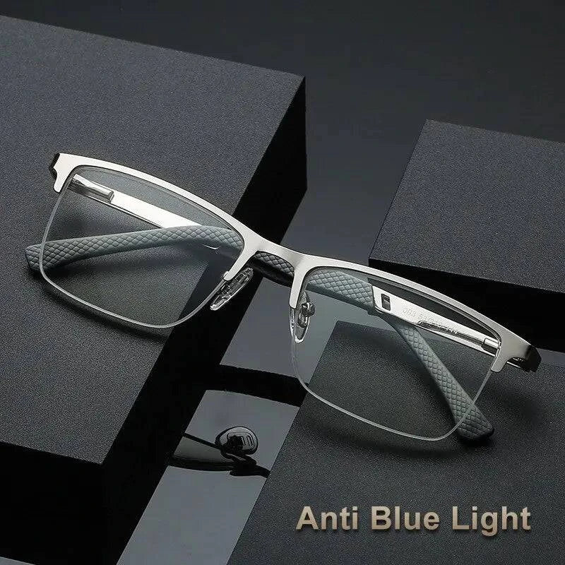 Metal Frame Anti Blue Light Reading Glasses - SunRay Glasses