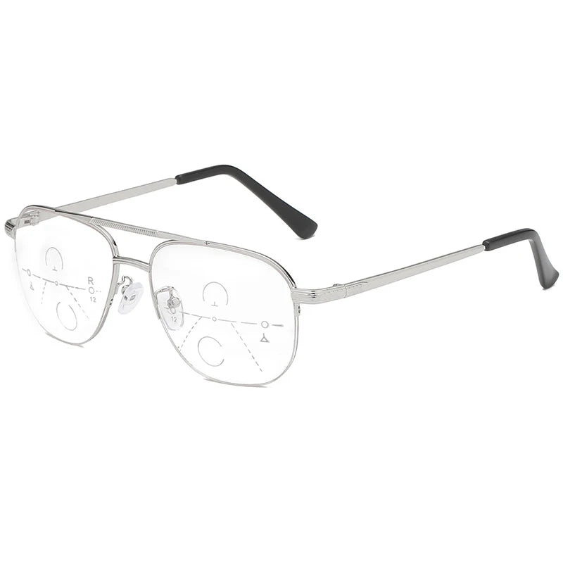 Near-far dual-purpose multi-focus Progressive Anti-Blue Ray Reading Glasses