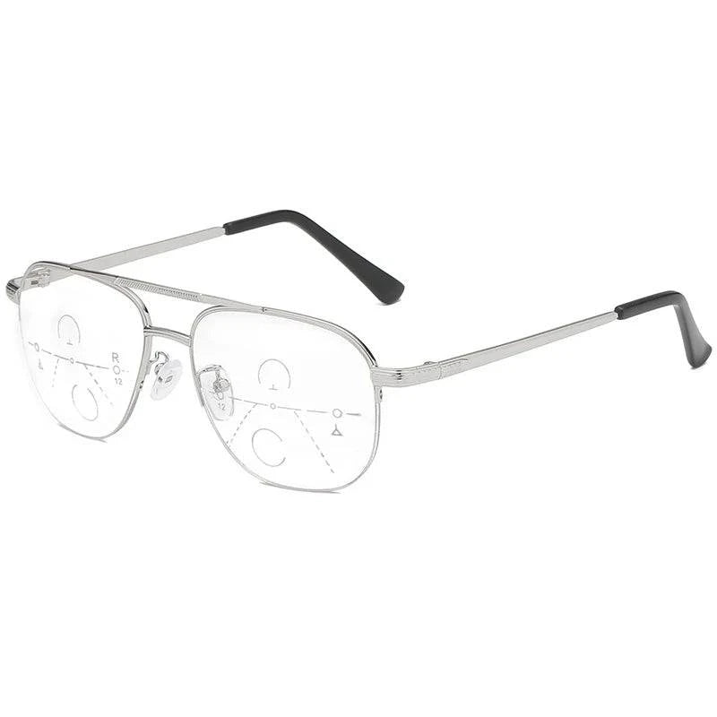 Near-far dual-purpose multi-focus Progressive Anti-Blue Ray Reading Glasses - SunRay Glasses