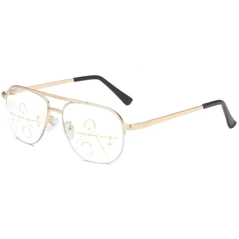 Near-far dual-purpose multi-focus Progressive Anti-Blue Ray Reading Glasses