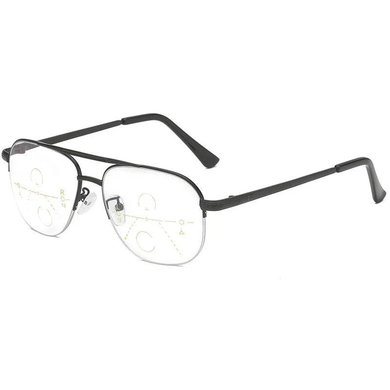 Near-far dual-purpose multi-focus Progressive Anti-Blue Ray Reading Glasses