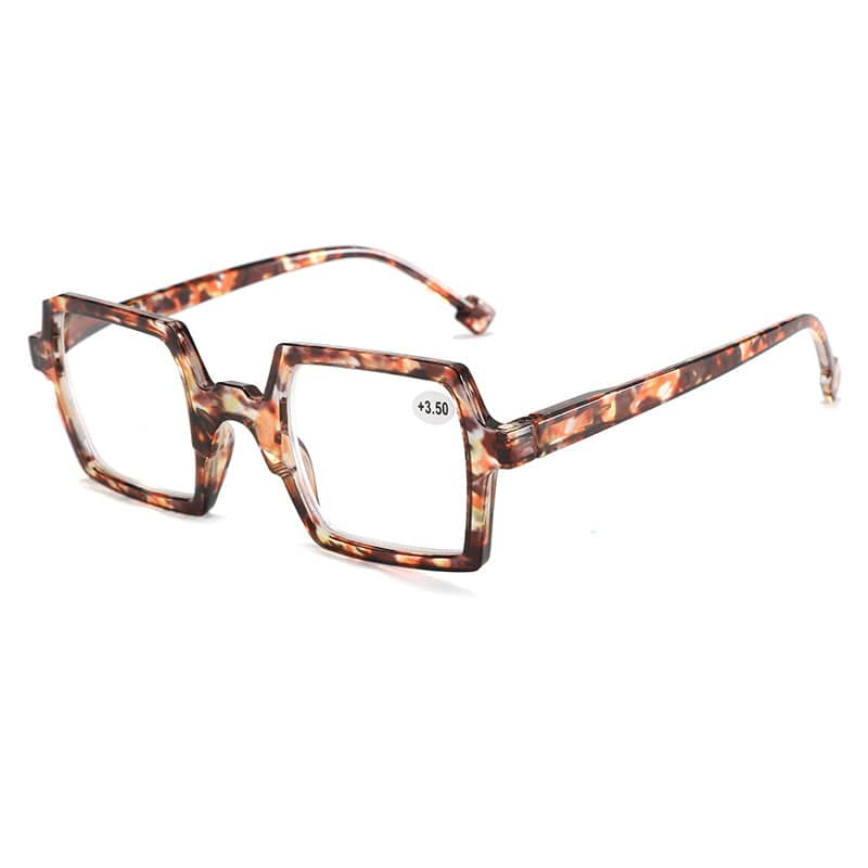 New Classic Irregular Square Frame Reading Glasses - SunRay Glasses