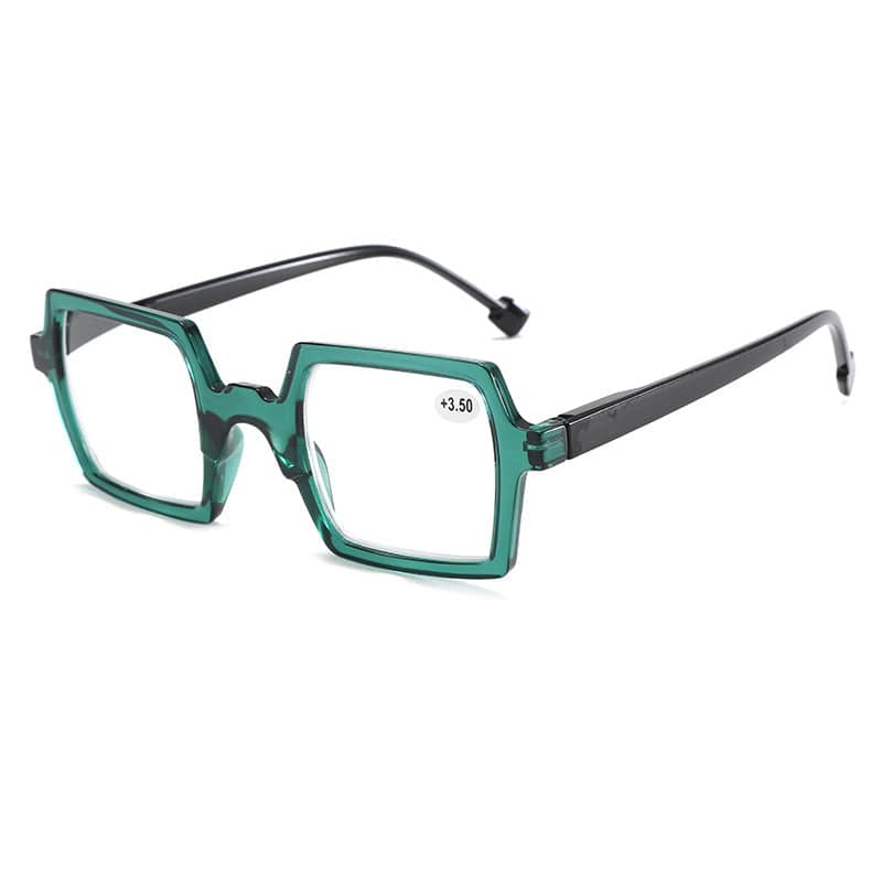 New Classic Irregular Square Frame Reading Glasses - SunRay Glasses