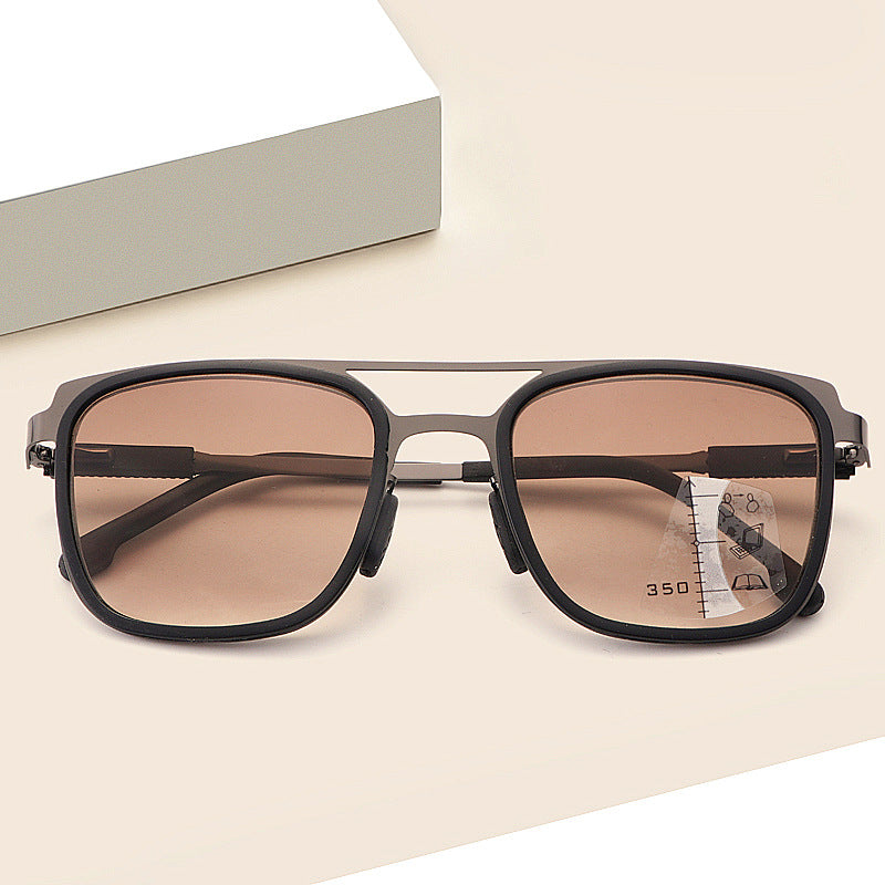 Progressive Multifocal Near and Far Vision Glasses with UV Protection