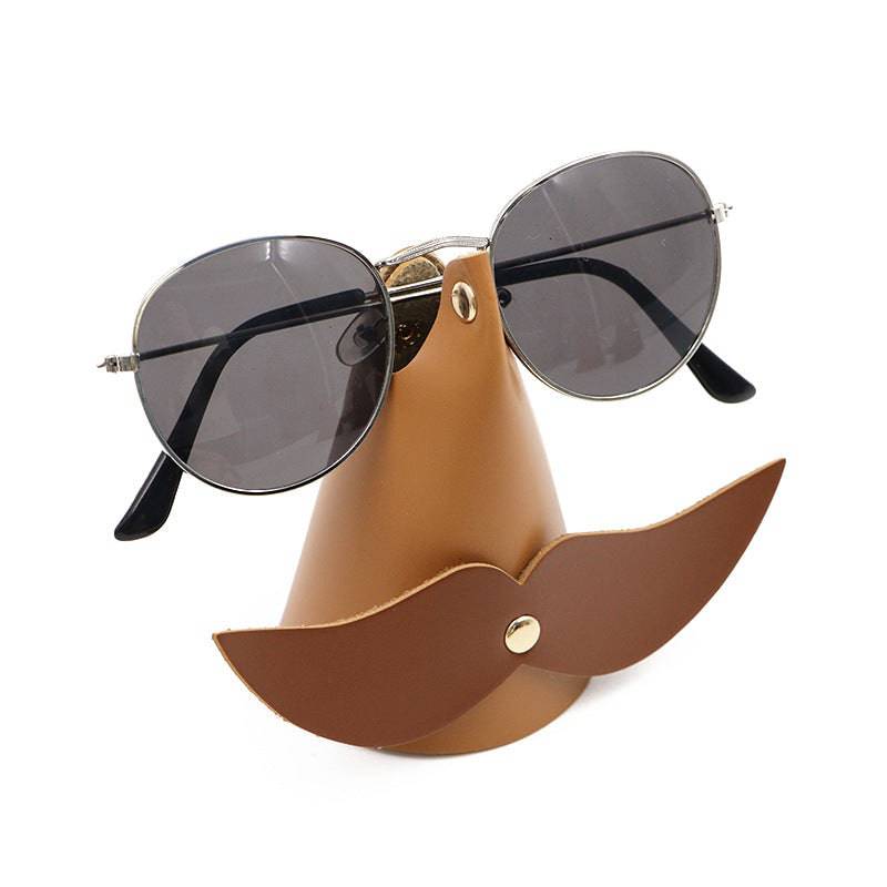 Beard Style Leather Glasses Holder