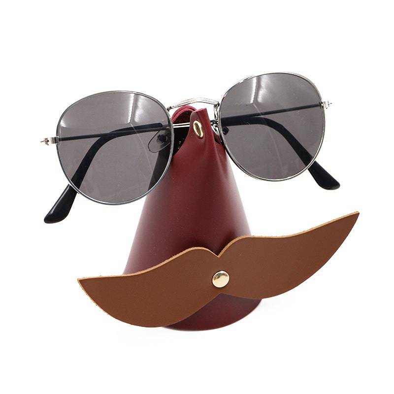 Beard Style Leather Glasses Holder