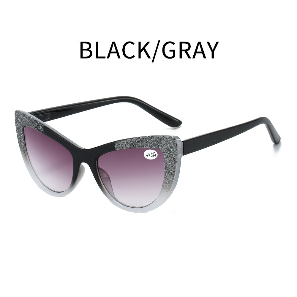 New High-end Ultra-light HD Cat-eye Reading Glasses