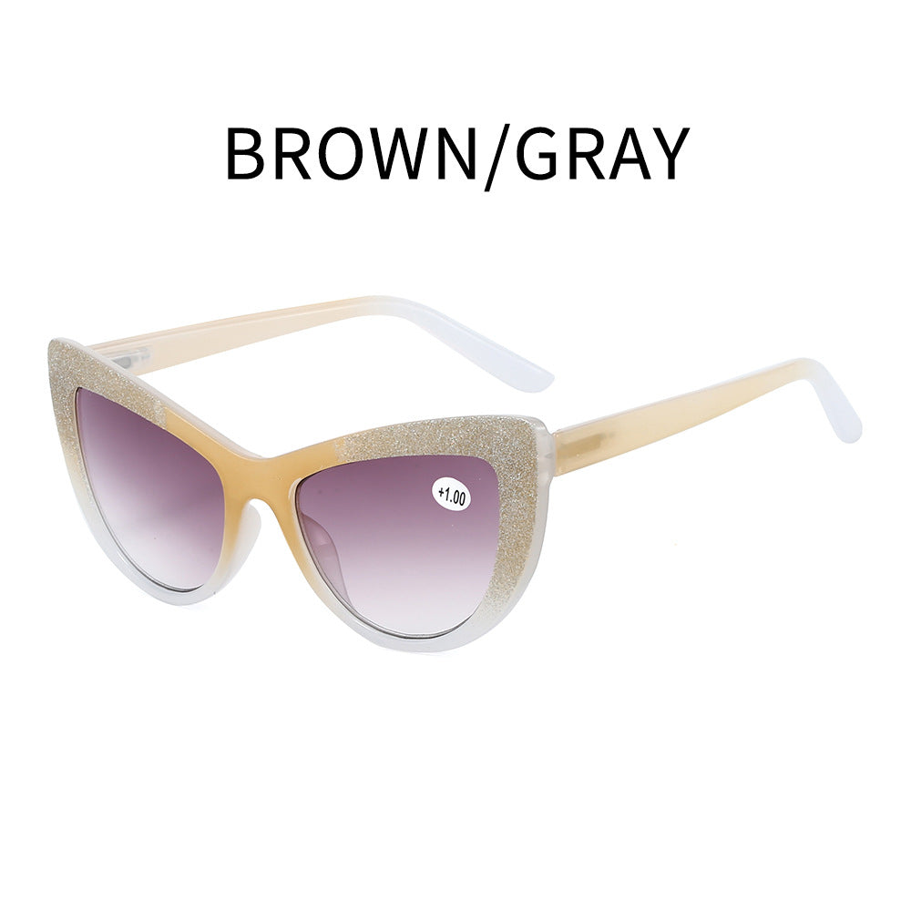 New High-end Ultra-light HD Cat-eye Reading Glasses