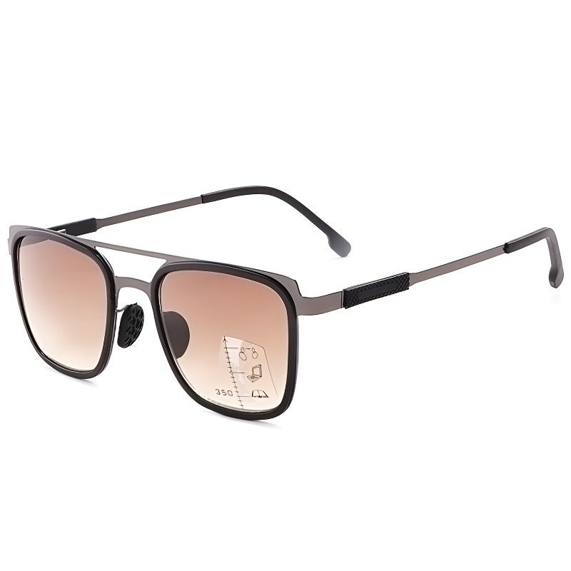 Progressive Multifocal Near and Far Vision Glasses with UV Protection
