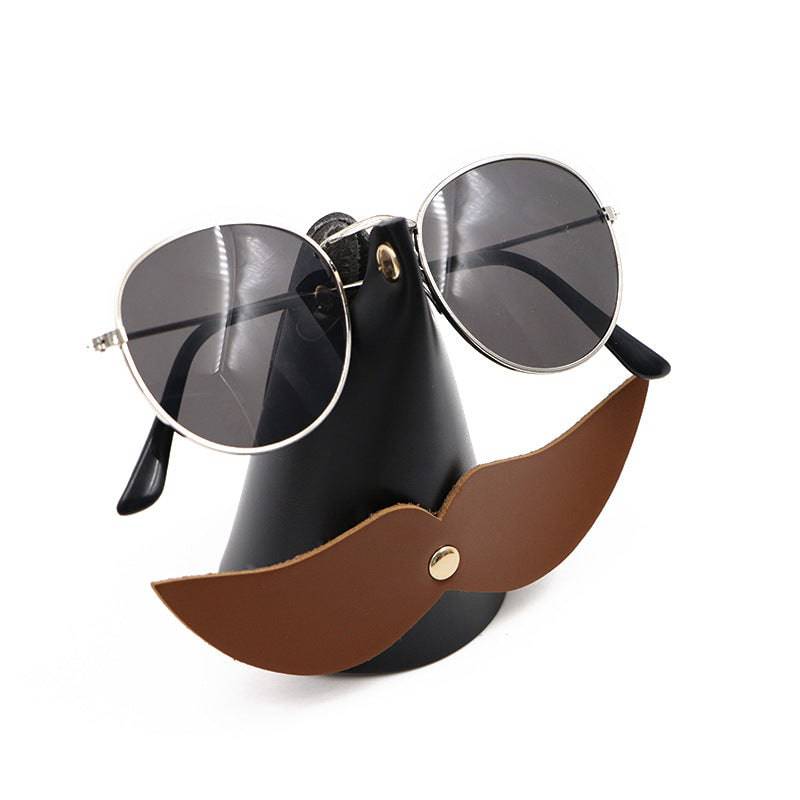 Beard Style Leather Glasses Holder