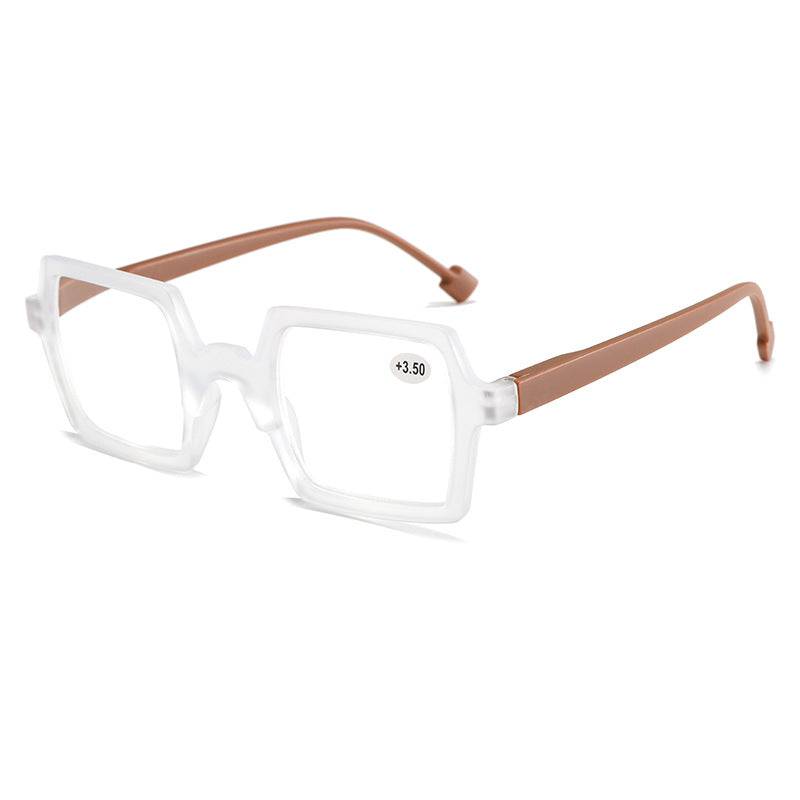 New Classic Irregular Square Frame Reading Glasses - SunRay Glasses