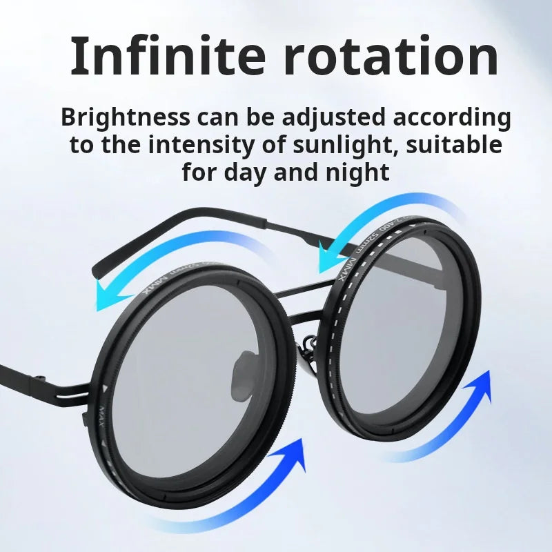 Dim Spectacles Adjustable ND2-400 Dimming Sunglasses | 9-Level Polarized UV400 ...