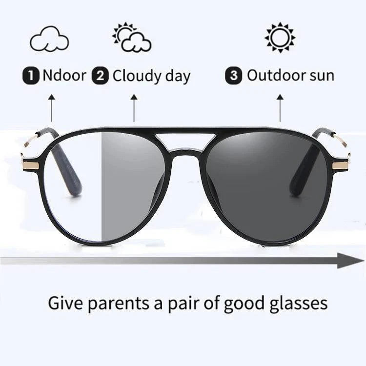 Multifocal Anti-blue Light Progressive Photochromic Reading Glasees - SunRay Glasses
