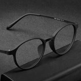 Ultra-light Titanium Transitional Anti-blue Photochromic Progressive Multifocal Round Frame Reading Glasses SunRay Glasses