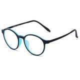 Ultra-light Titanium Transitional Anti-blue Photochromic Progressive Multifocal Round Frame Reading Glasses SunRay Glasses