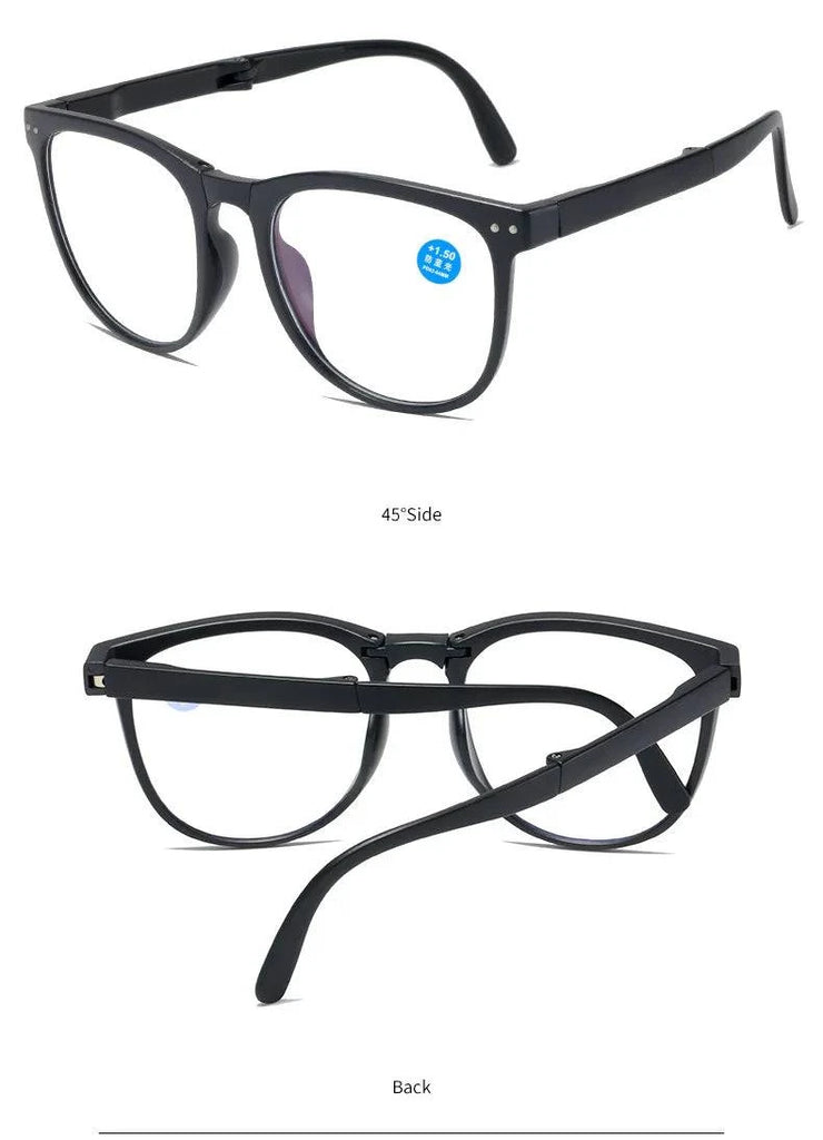 Folding Fashion Classic Style Anti Blue Light Reading Glasses - SunRay Glasses