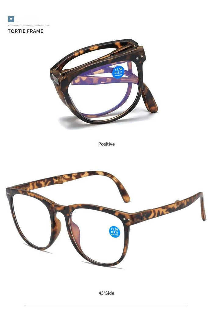 Folding Fashion Classic Style Anti Blue Light Reading Glasses - SunRay Glasses