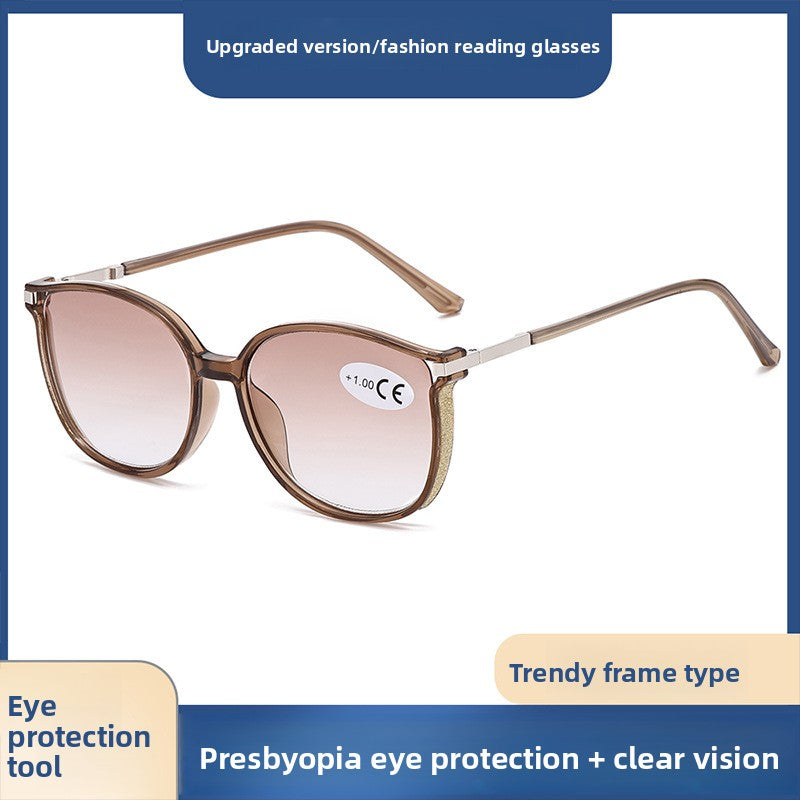 Large-frame Blue Light Blocking Reading Glasses