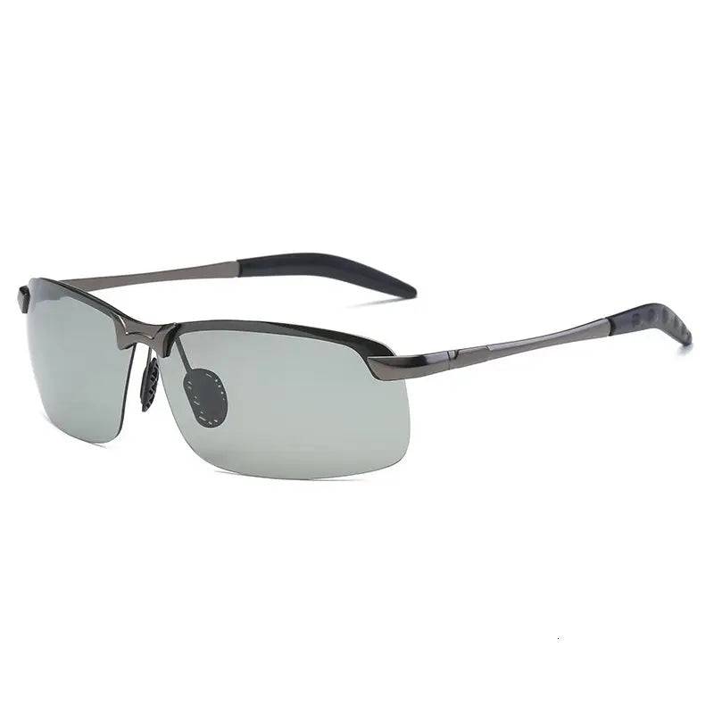 Day-Night Polarized Photochromic Sunglasses — Gray - Day Use