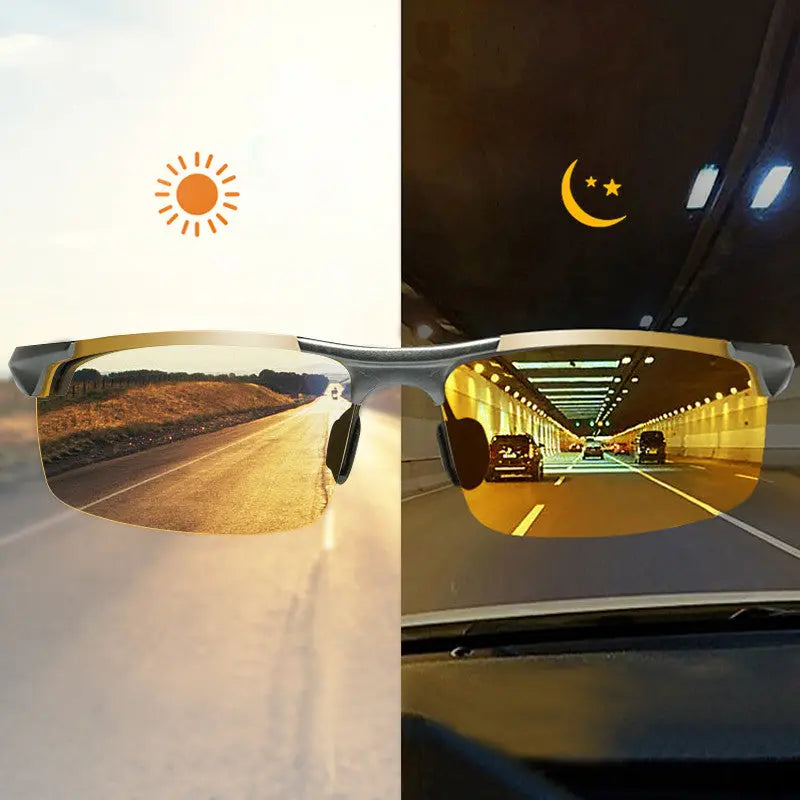 SunRay™ Day-Night Photochromic Polarized Glasses - NH1 SunRay Glasses