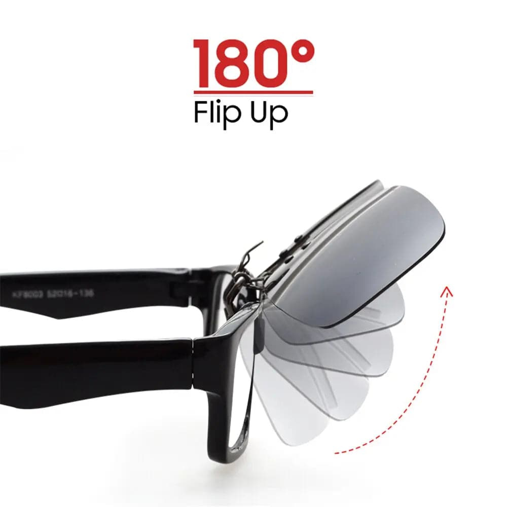 Photochromic clip on sale on sunglasses