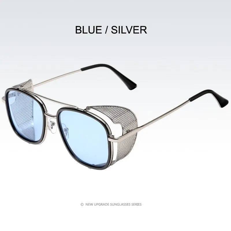Retro Punk Style Square Metal Frame Sunglasses SunRay Glasses