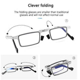 Ultra Light Titanium Material Screwless Foldable Reading Glasses SunRay Glasses