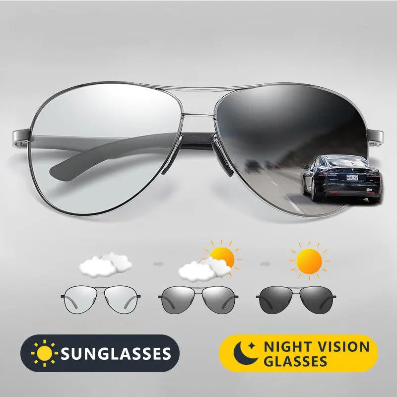 SunRay™ Photochromic Polarized Glasses - R1