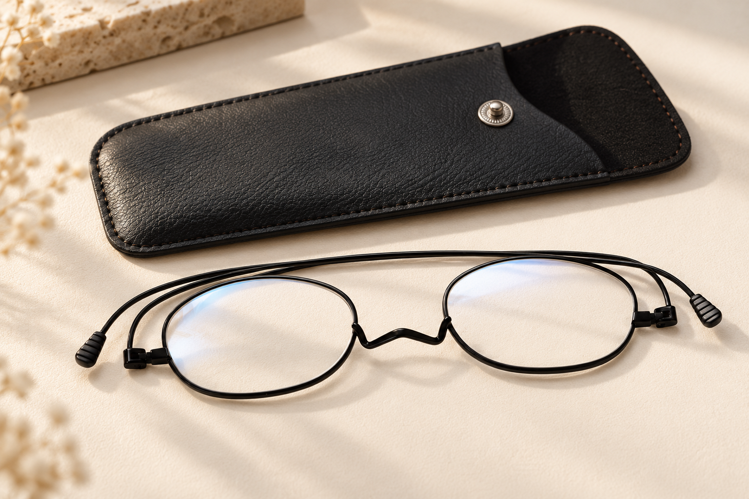 Portable reading glasses